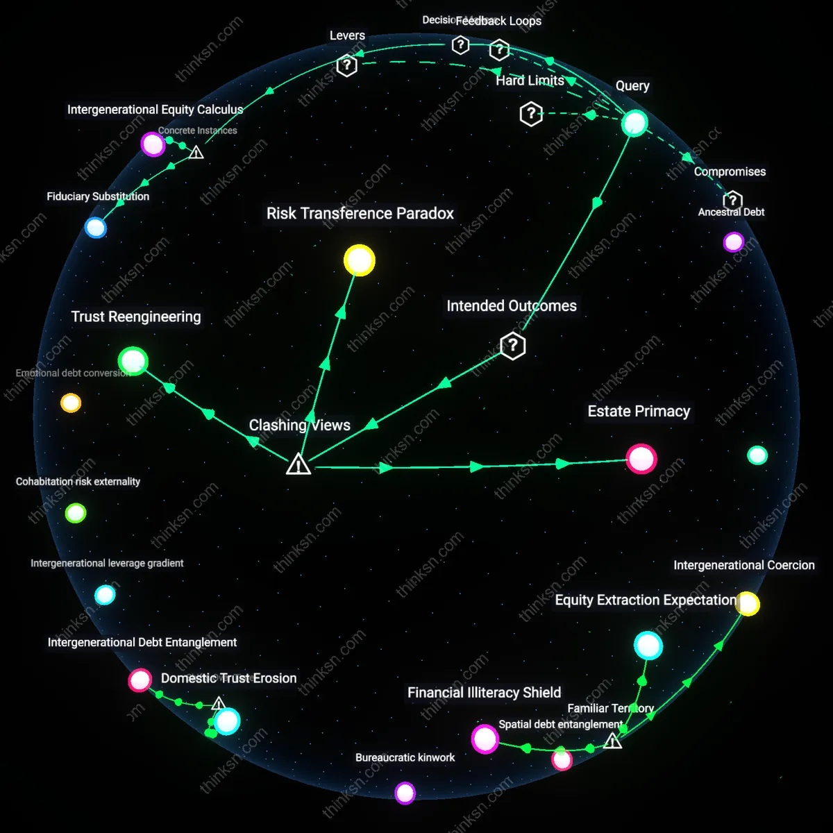 Analysis: Explore the risk vs reward of co-signing a reverse mortgage for aging family members — unpack hidden assumptions and trace causal links interactively.