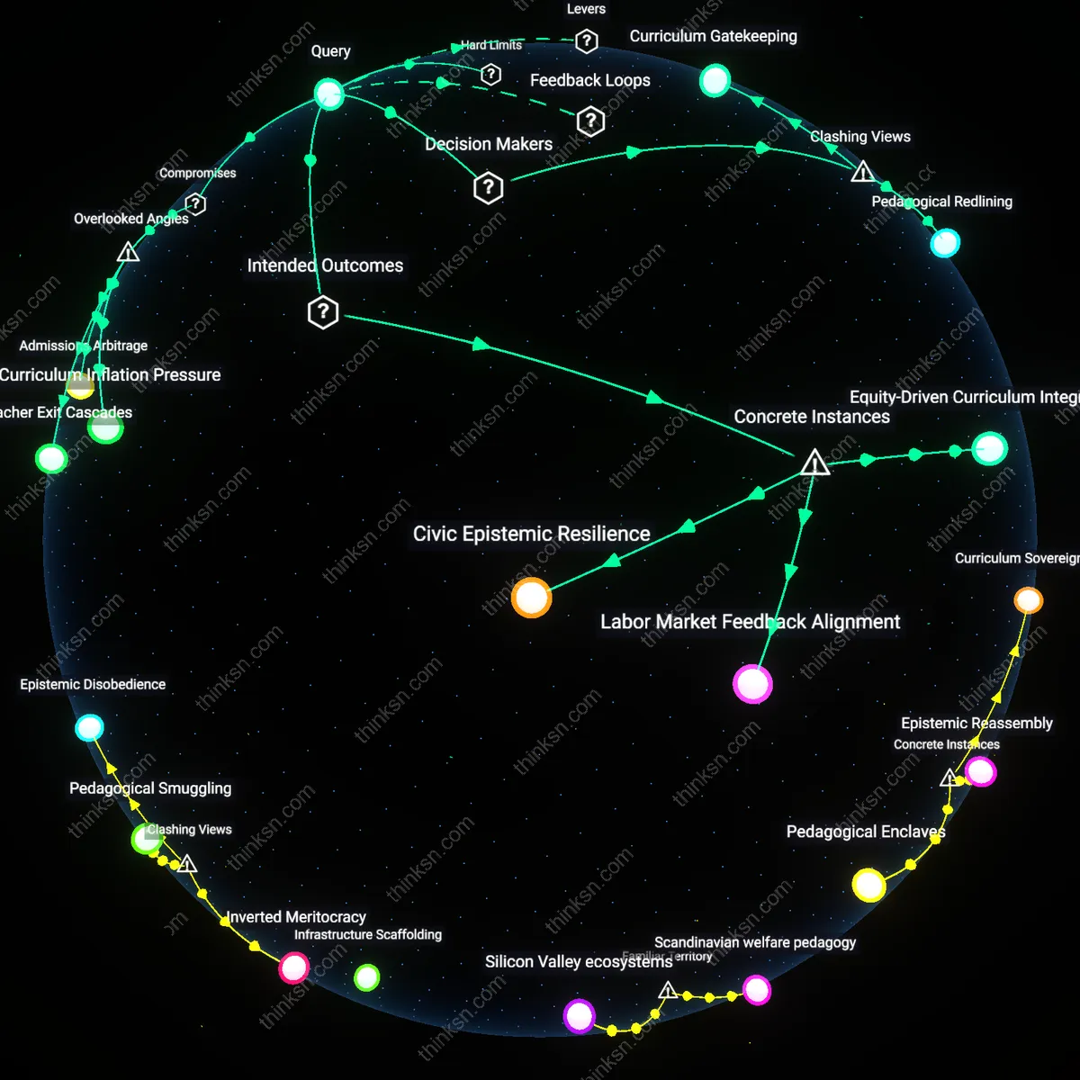 Analysis: Explore how a STEM-only focus advances science or neglects holism — trace causal links and unpack hidden assumptions in interactive 3D reasoning chains.