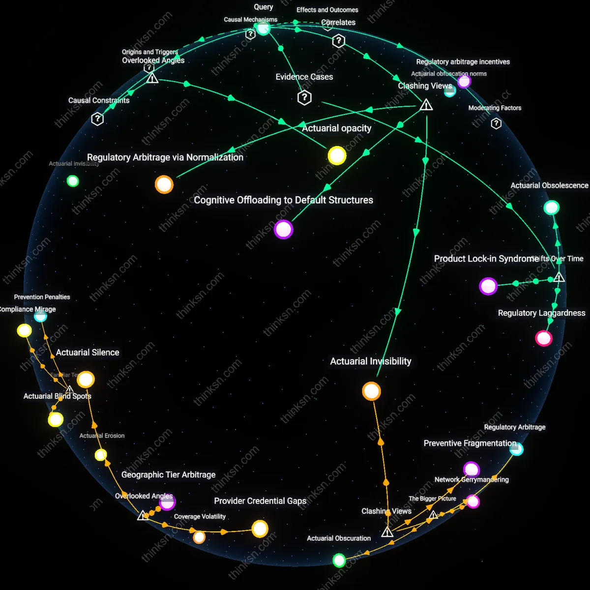 Interactive semantic network: Why does the insurance market often bundle “catastrophic” coverage with standard policies, and does this structure create hidden gaps for consumers with specific risk profiles?