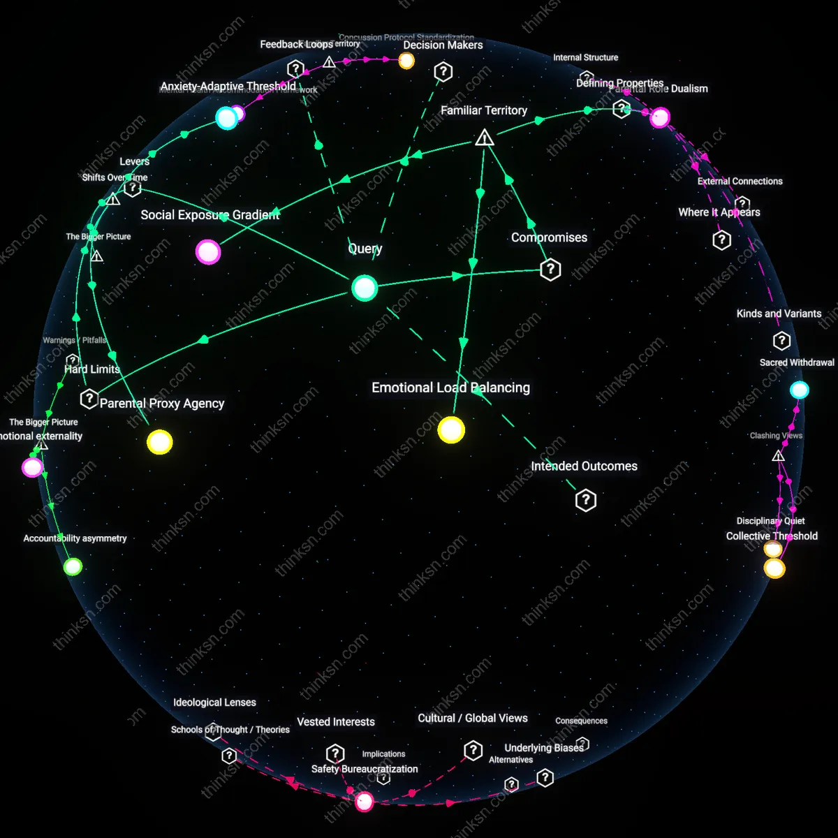 Analysis: Explore the complexities of anxiety and sports for sensitive children — trace causal links, unpack assumptions, and map reasoning chains interactively.