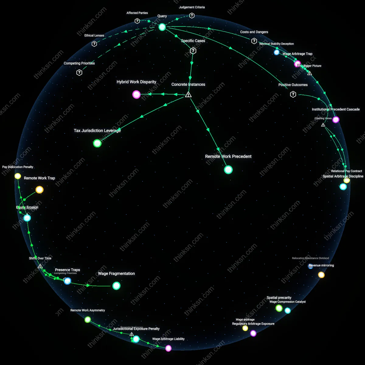 Interactive semantic network: Is it fair for employers to adjust compensation based on an employee’s location when the original salary was negotiated under a different cost‑of‑living assumption?
