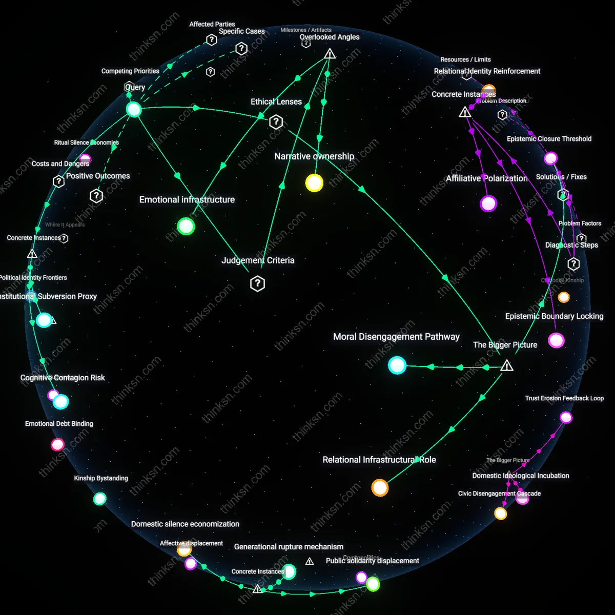 Analysis: Explore the causal links and hidden assumptions behind debating extreme ideologies at family gatherings — map the nuanced impacts interactively.