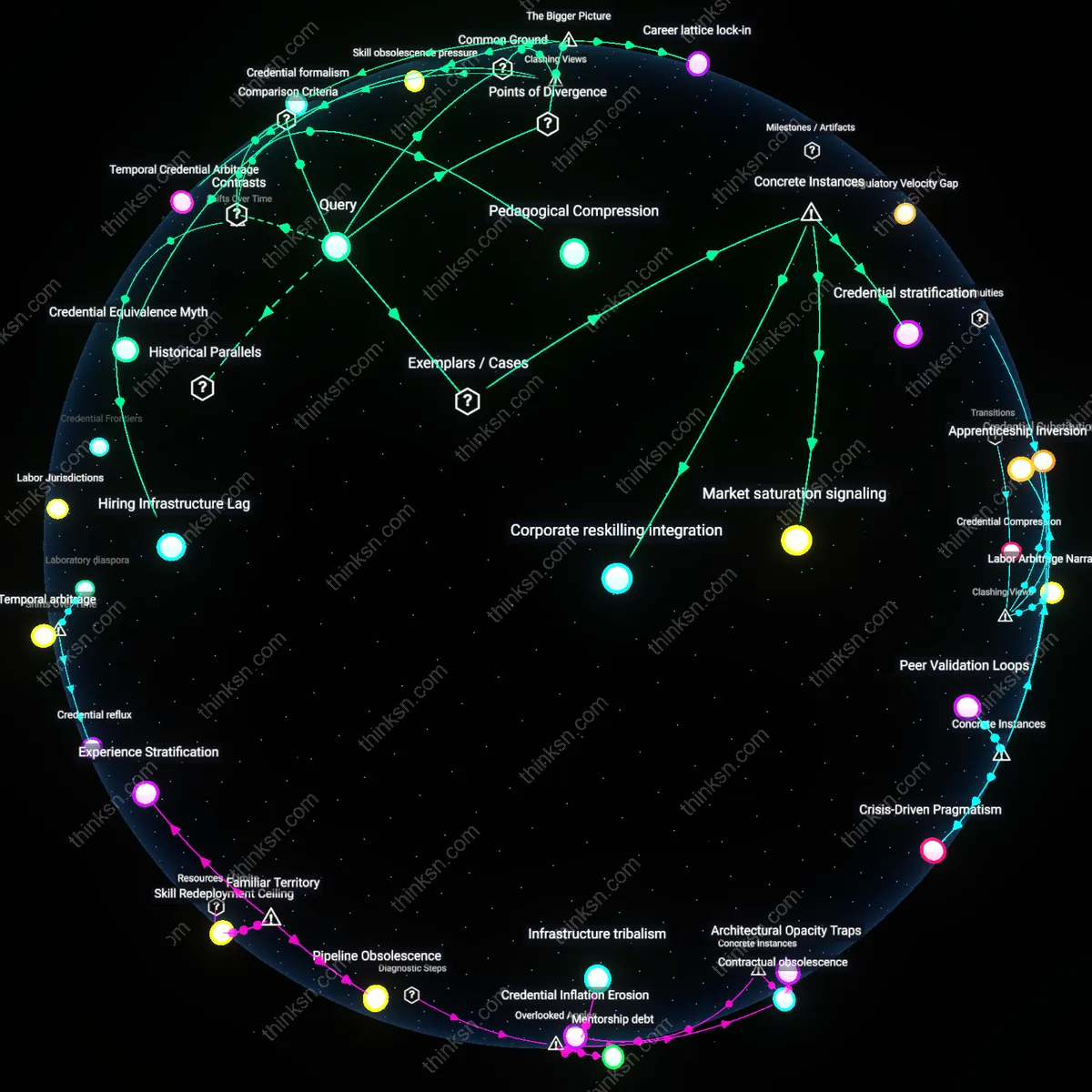 Analysis: Explore the security of data science bootcamps versus masters degrees — trace the educational, career, and financial implications interactively.