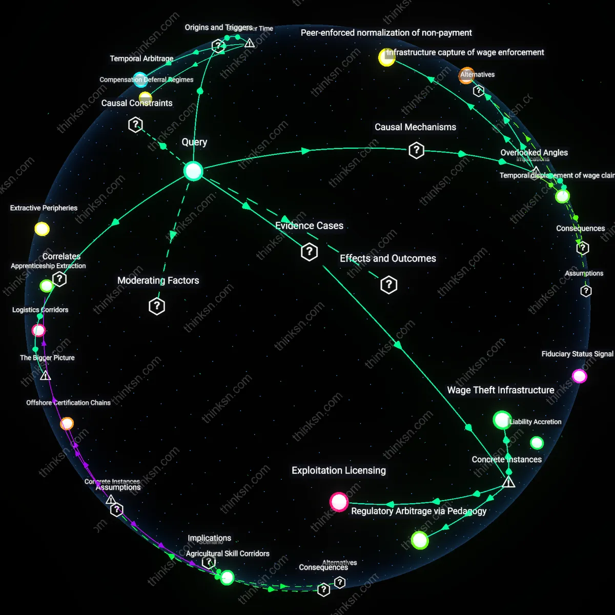 Analysis: Explore the complex web of fair labor standards at risk with unpaid overtime in training — unpack hidden assumptions and trace causal links interactively.