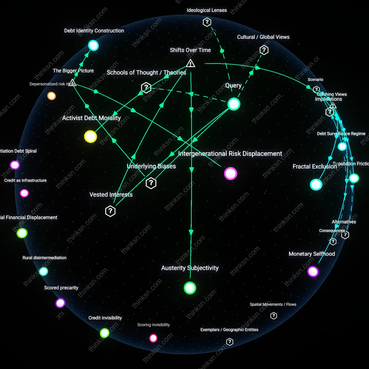 Interactive semantic network: Why might a person with a stable job and low‑interest student loans still experience significant anxiety about debt, and how should that affect their financial strategy?