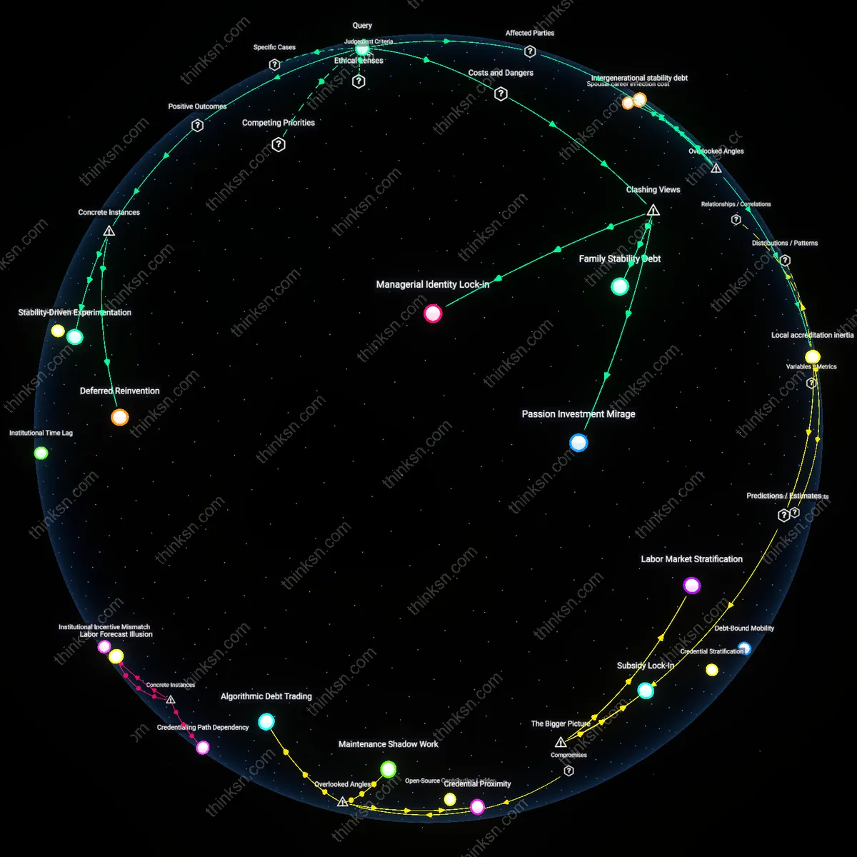 Analysis: Explore the trade-offs between stability and passion at 38 — unpack hidden costs and causal links through interactive 3D mapping.