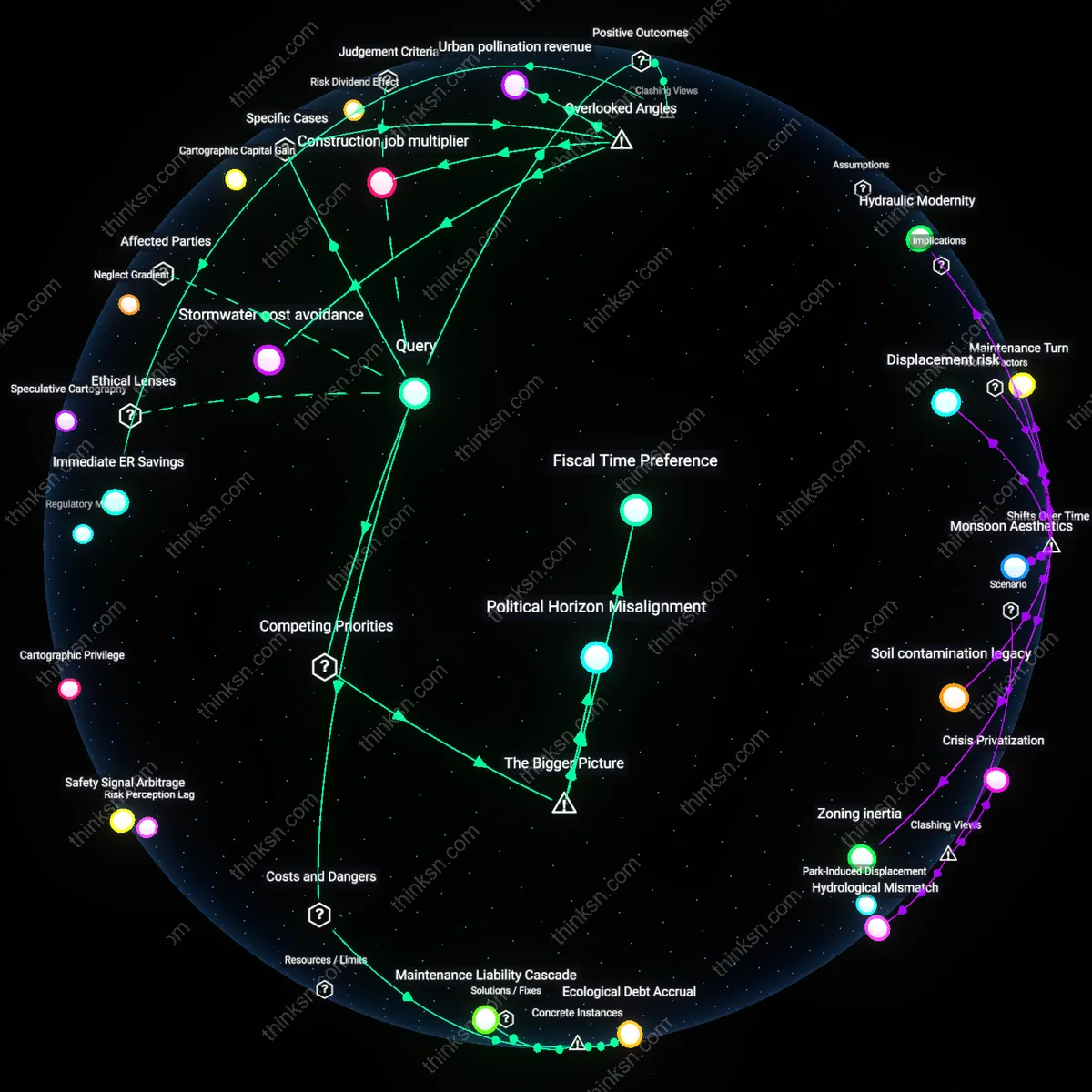 Interactive semantic network: Is it rational for a city to prioritize green‑space expansion now, knowing that the health benefits will be realized mainly by residents decades later?