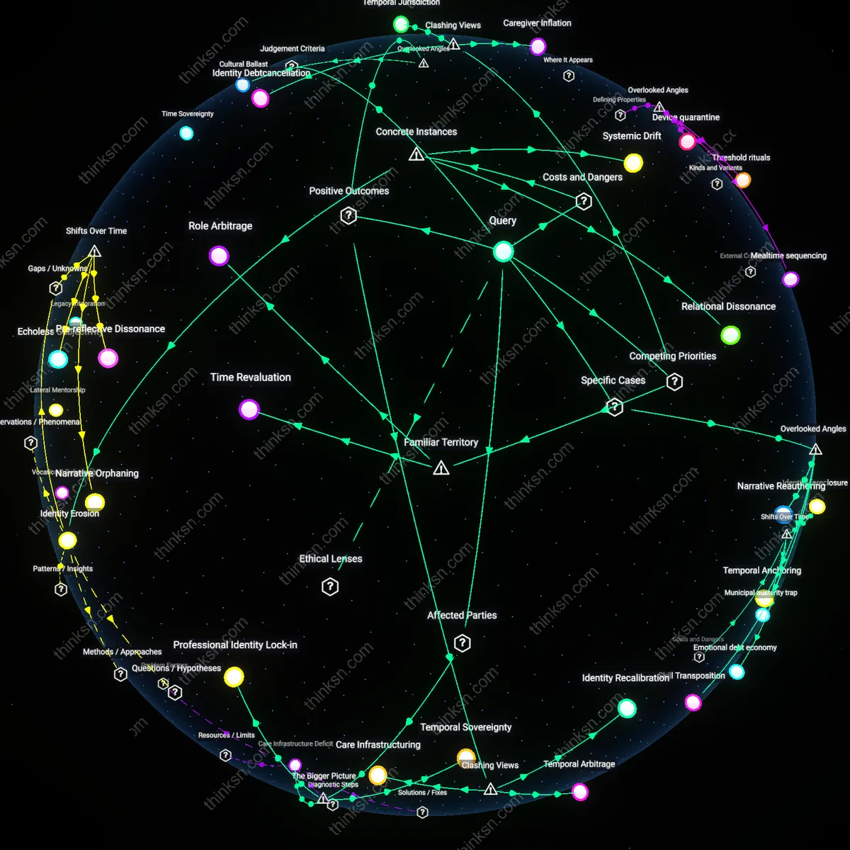 Analysis: Explore the complex emotional and identity costs of family commitments — unpack hidden assumptions and trace reasoning chains interactively.