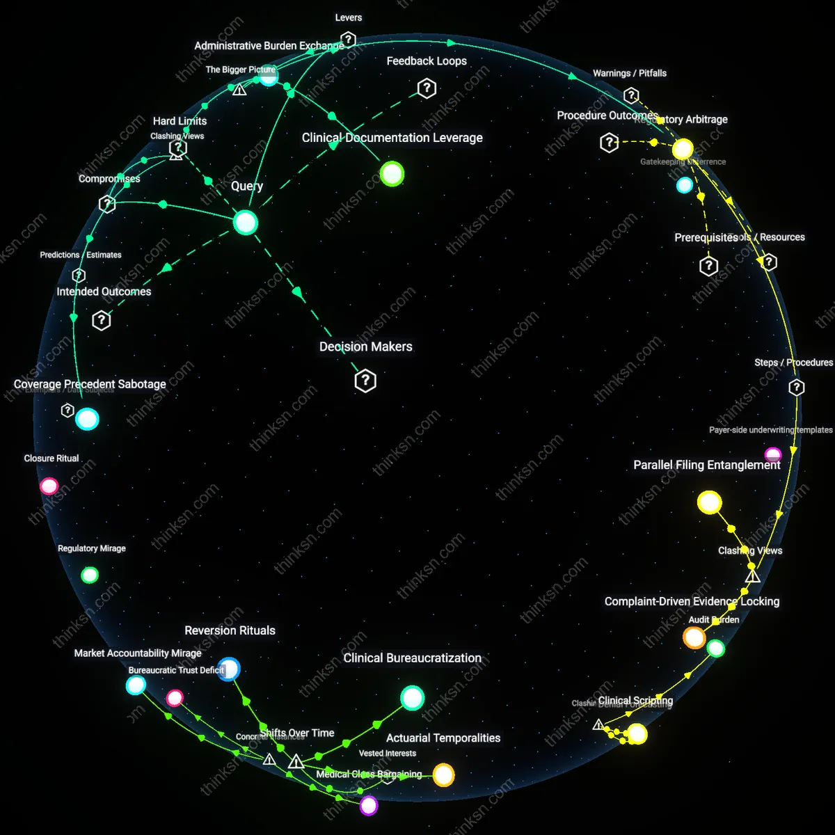 Interactive semantic network: How should a time‑poor patient decide whether to invest weeks fighting a prior‑authorization denial for a knee replacement when the insurer’s criteria are opaque?
