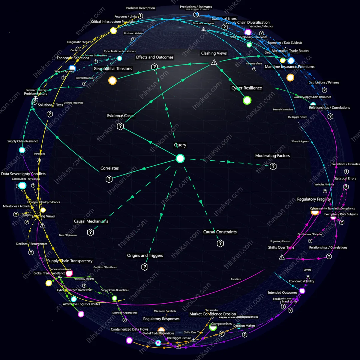 Analysis: Analyzing global supply chain disruptions from cyberattacks on major ports, mapping causes, effects, and systemic impacts interactively.