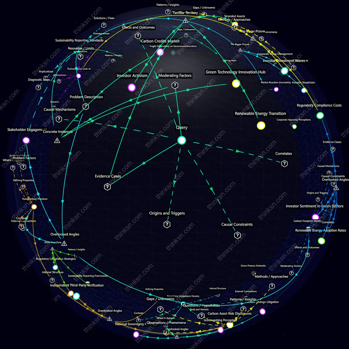 Interactive semantic network: Could an oil company's decision to divest from fossil fuels entirely lead to immediate losses and stranded assets for shareholders?