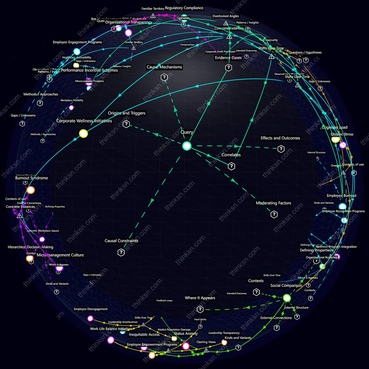 Interactive semantic network: What happens when workplace wellness programs fail to address systemic issues like job insecurity leading to chronic stress?