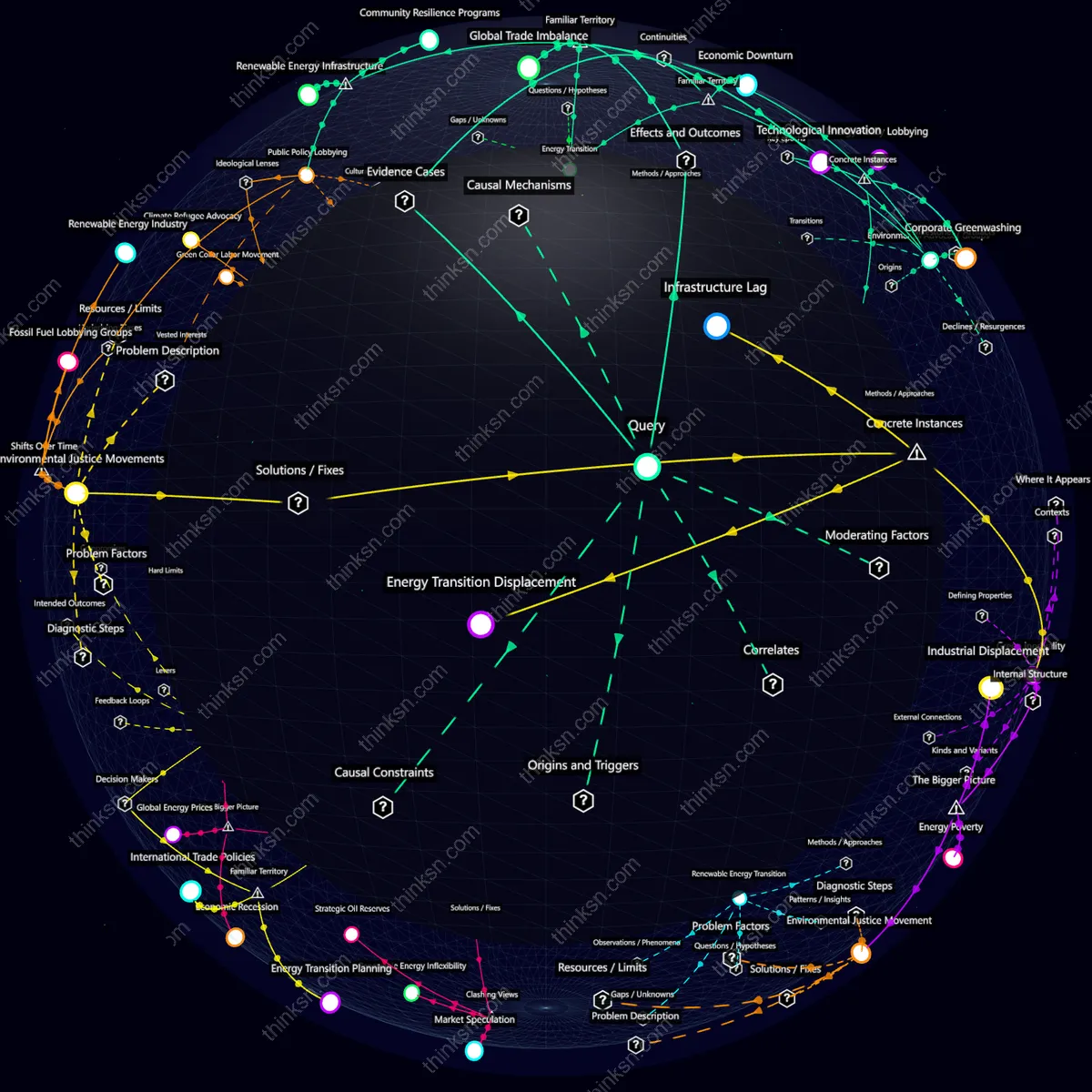 Interactive semantic network: If governments banned non-renewable energy sources overnight without viable alternatives, what would the impact be on industrialized economies?