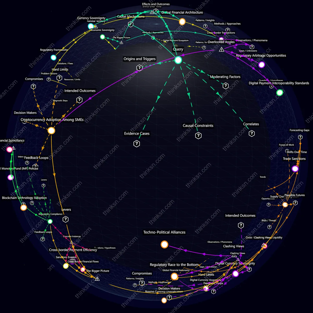 Analysis: Interactive graph analyzing Chinas CBDC impact on global trade, mapping causes, effects, and systemic shifts in reserve currency dynamics.