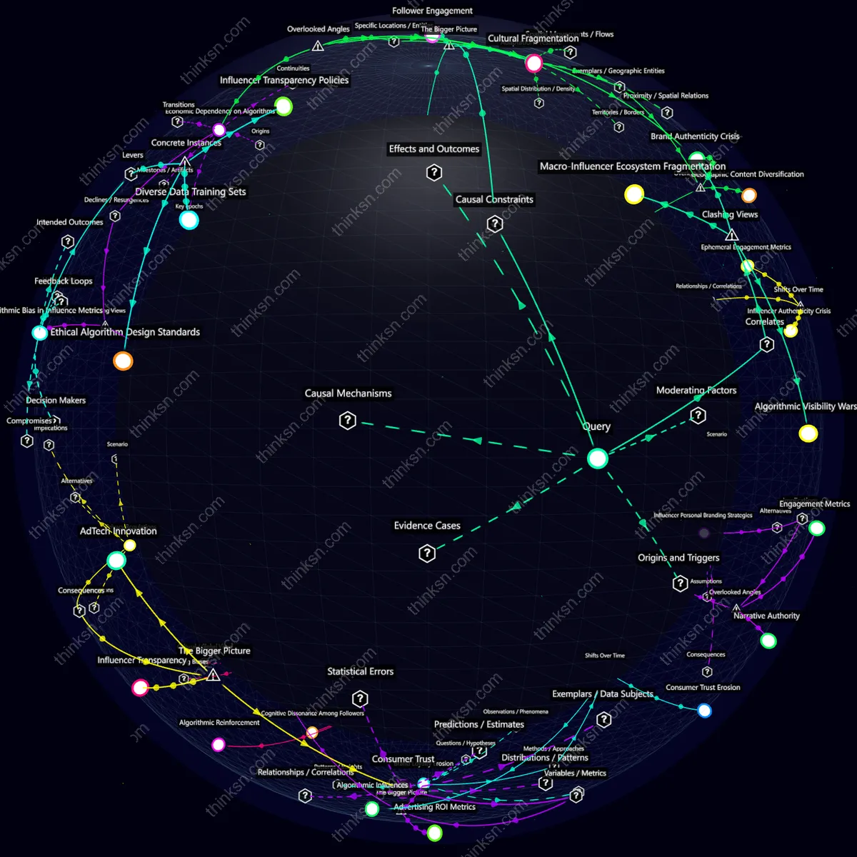 Analysis: Influencer shift from product promotion to personal brand building, analyzing impacts on ad revenue models through a structured semantic network.