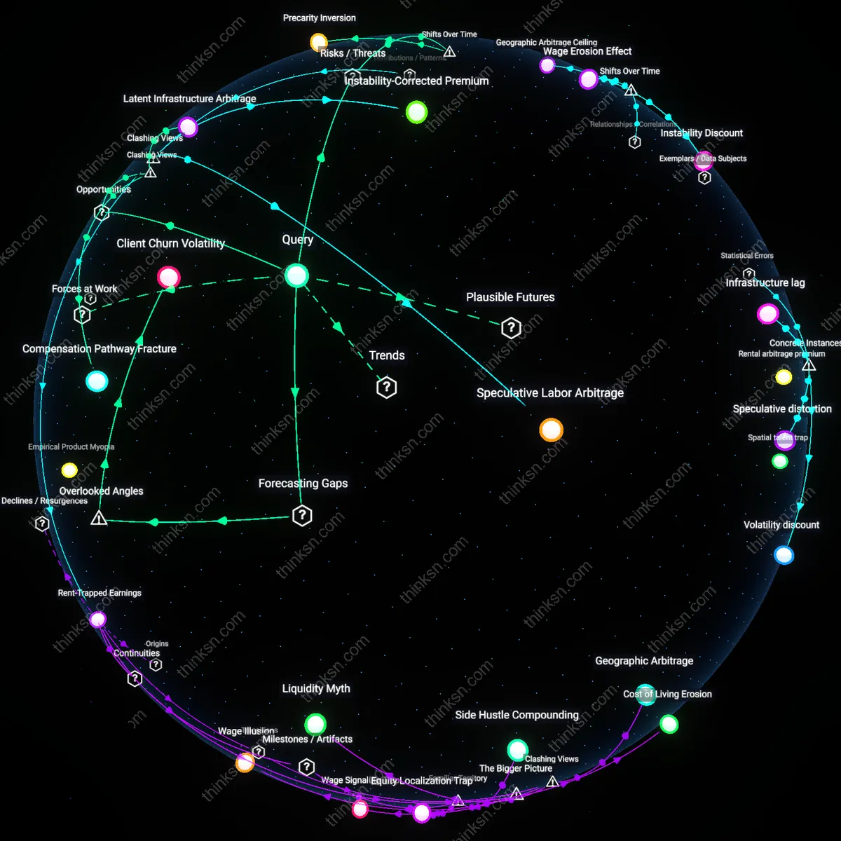 Analysis: Explore the risks of scaling a side-business versus early career salary growth — unpack hidden assumptions and trace causal links interactively.