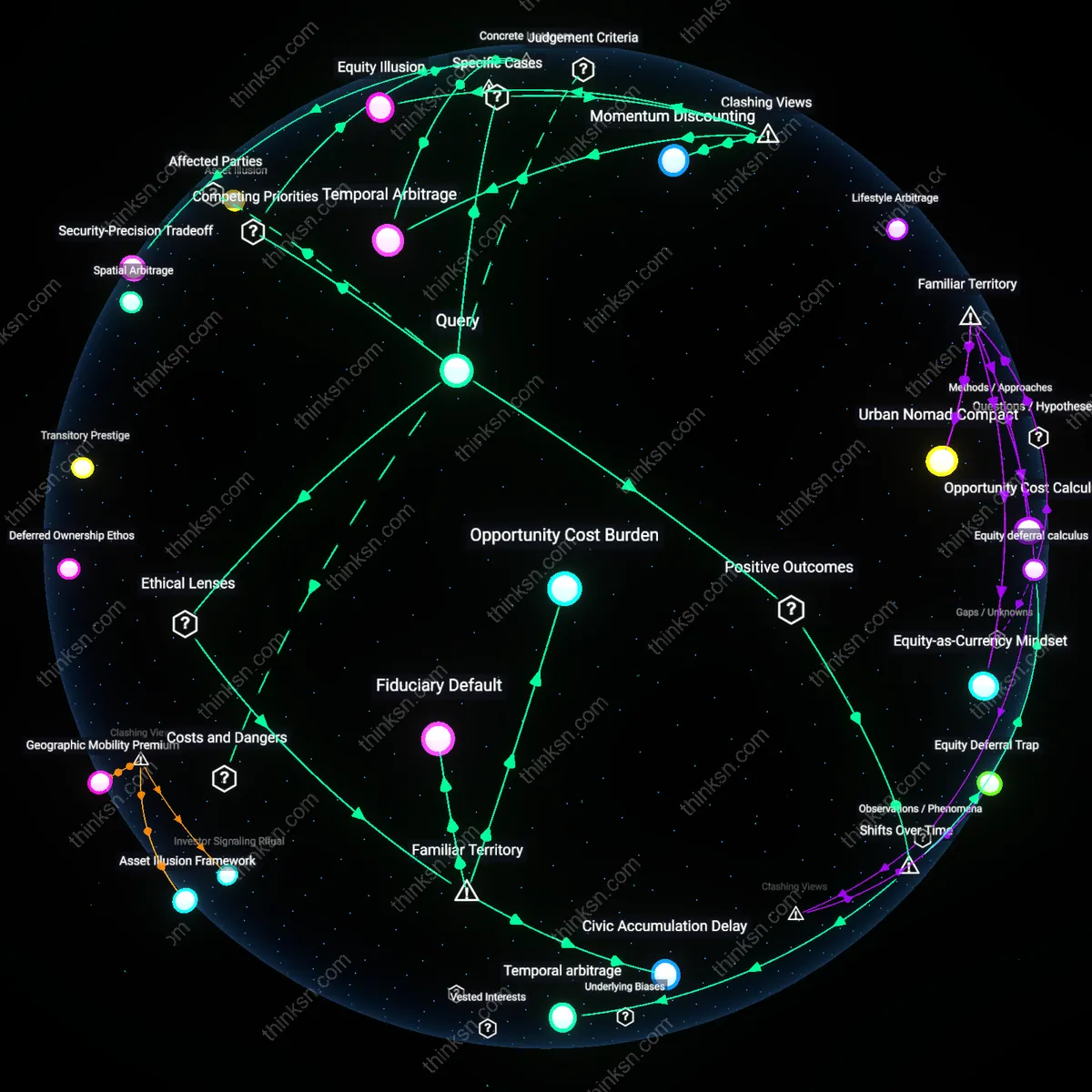 Analysis: Explore the causal links and hidden assumptions behind postponing home ownership for perfect market timing — map your reasoning chain interactively.