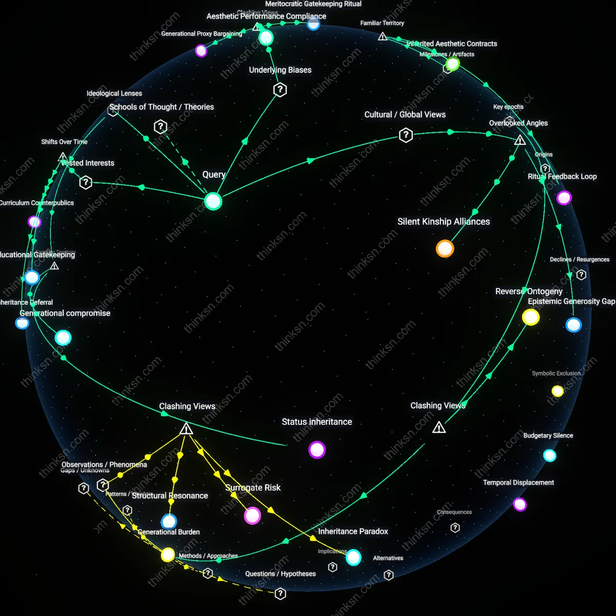Interactive semantic network: How should a parent navigate the tension between encouraging their child’s artistic self‑expression and respecting a grandparent’s expectation of academic achievement?