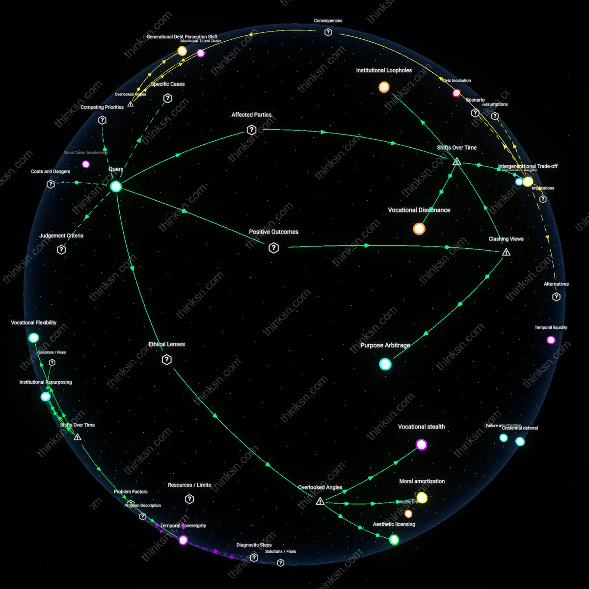 Analysis: Explore the trade-offs between meaningful work and low pay — unpack hidden assumptions and trace reasoning chains interactively.