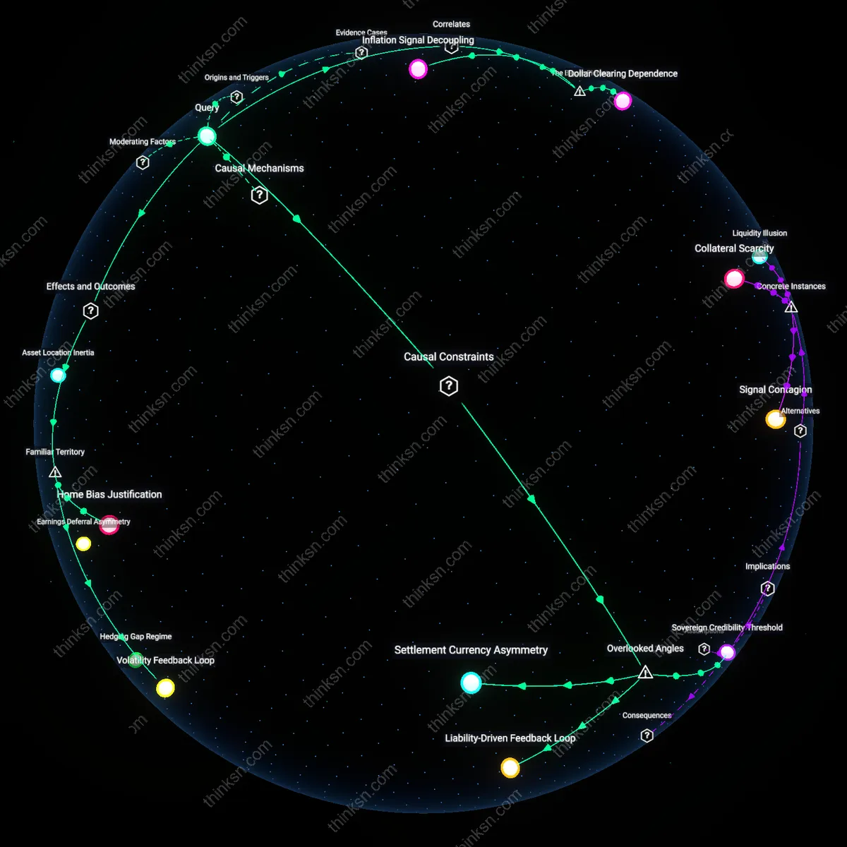 Analysis: Explore how foreign equities hedge inflation or spur volatility — trace causal links and unpack hidden assumptions in an interactive 3D graph.