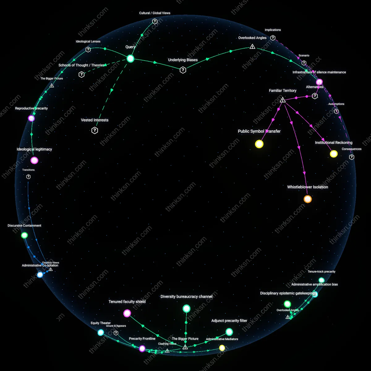 Analysis: Explore the complex reasoning behind career progress and silent gender bias in academia — unpack hidden assumptions and trace causal links interactively.