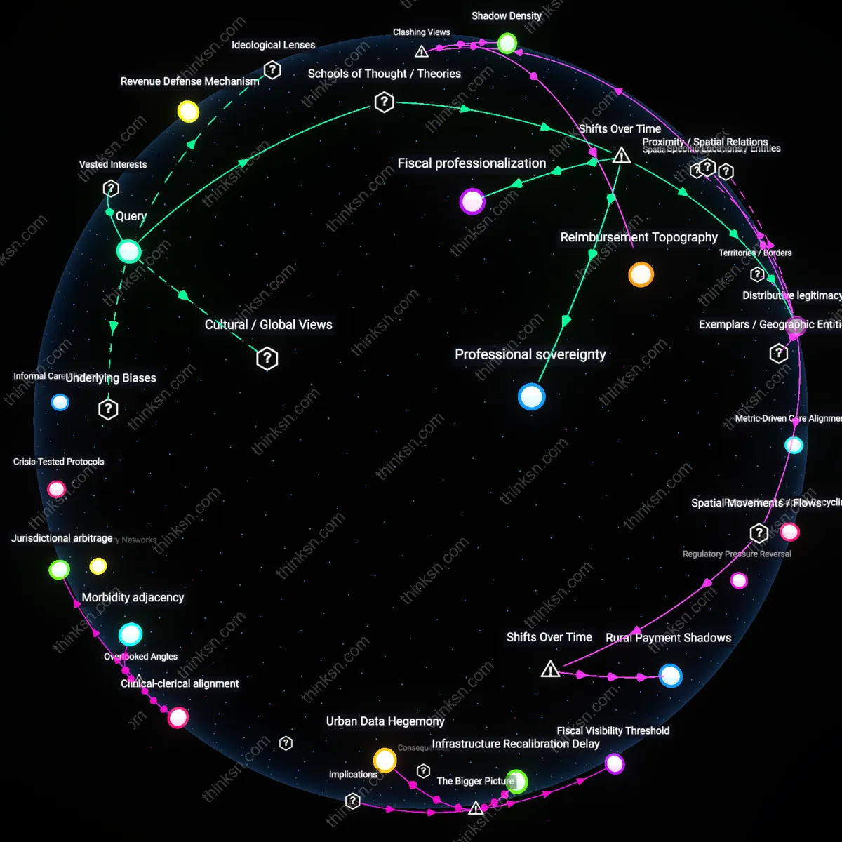 Interactive semantic network: How do physician professional societies influence legislative attempts at all‑payer rate setting, and what values drive their resistance or support?