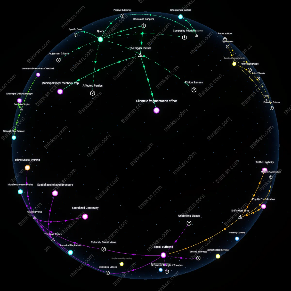 Analysis: Explore the ethical implications of prioritizing housing over local businesses — trace causal links and unpack hidden assumptions interactively.