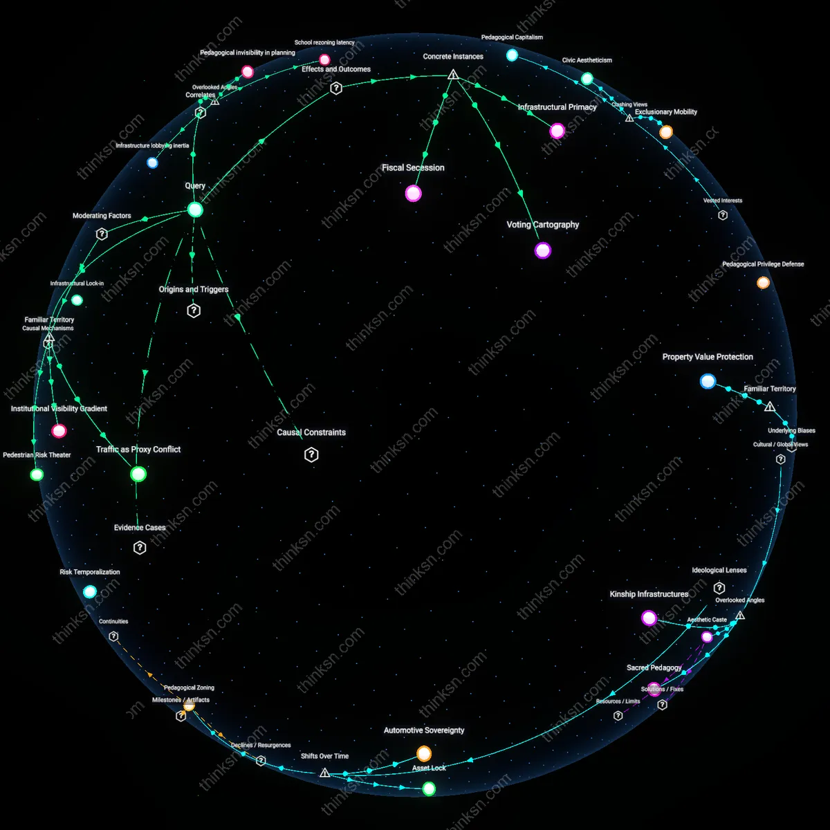 Interactive semantic network: Why does resistance to higher density near high‑performing schools often stem more from concerns about traffic than from genuine preservation of educational quality?