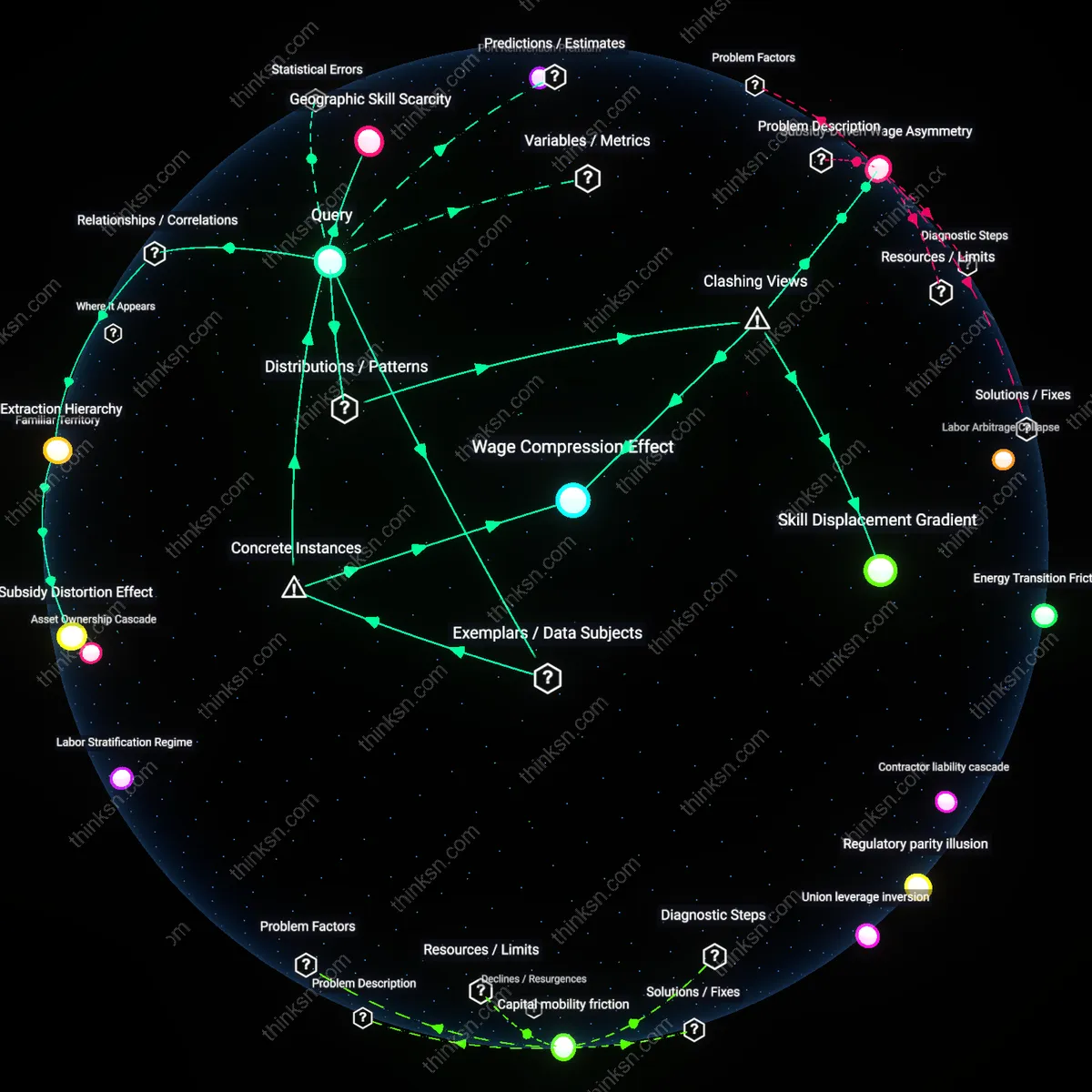 Analysis: Explore the interactive 3D graph mapping the causal links and hidden assumptions behind renewable energy job salaries versus fossil fuel roles.