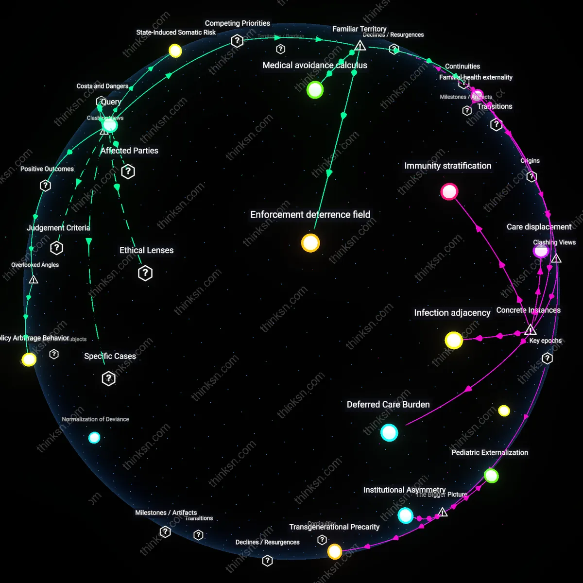 Analysis: Explore the complex interplay of health and safety concerns for undocumented parents — unpack hidden assumptions and trace causal links interactively.
