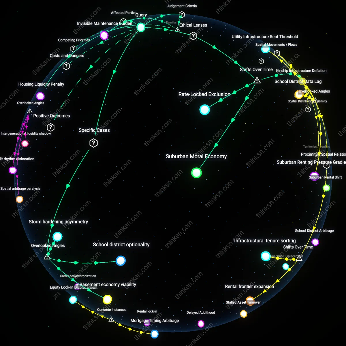 Interactive semantic network: When mortgage rates climb above 7%, does the financial advantage of renting in a stable Midwest market outweigh the intangible benefits of owning a home for a growing family?
