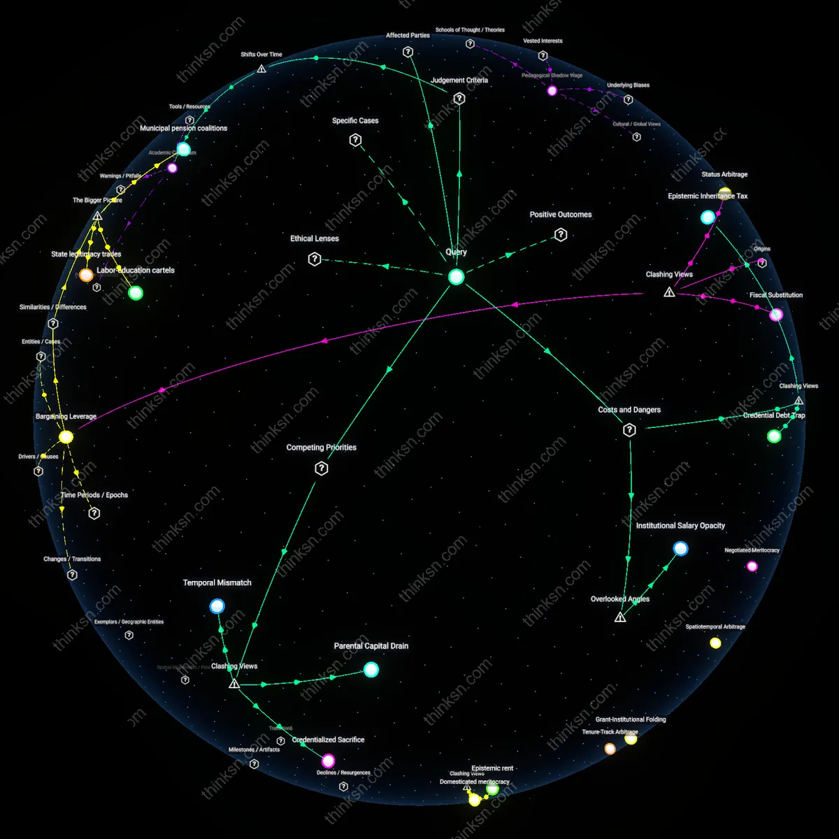 Analysis: Explore the trade-offs between research roles and stable income for college-bound kids — unpack hidden assumptions and trace causal links interactively.