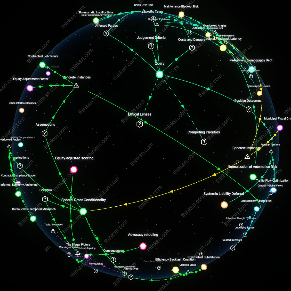 Analysis: Explore the intricate accountability risks of AI traffic controllers — map, trace, and unpack the implications interactively.