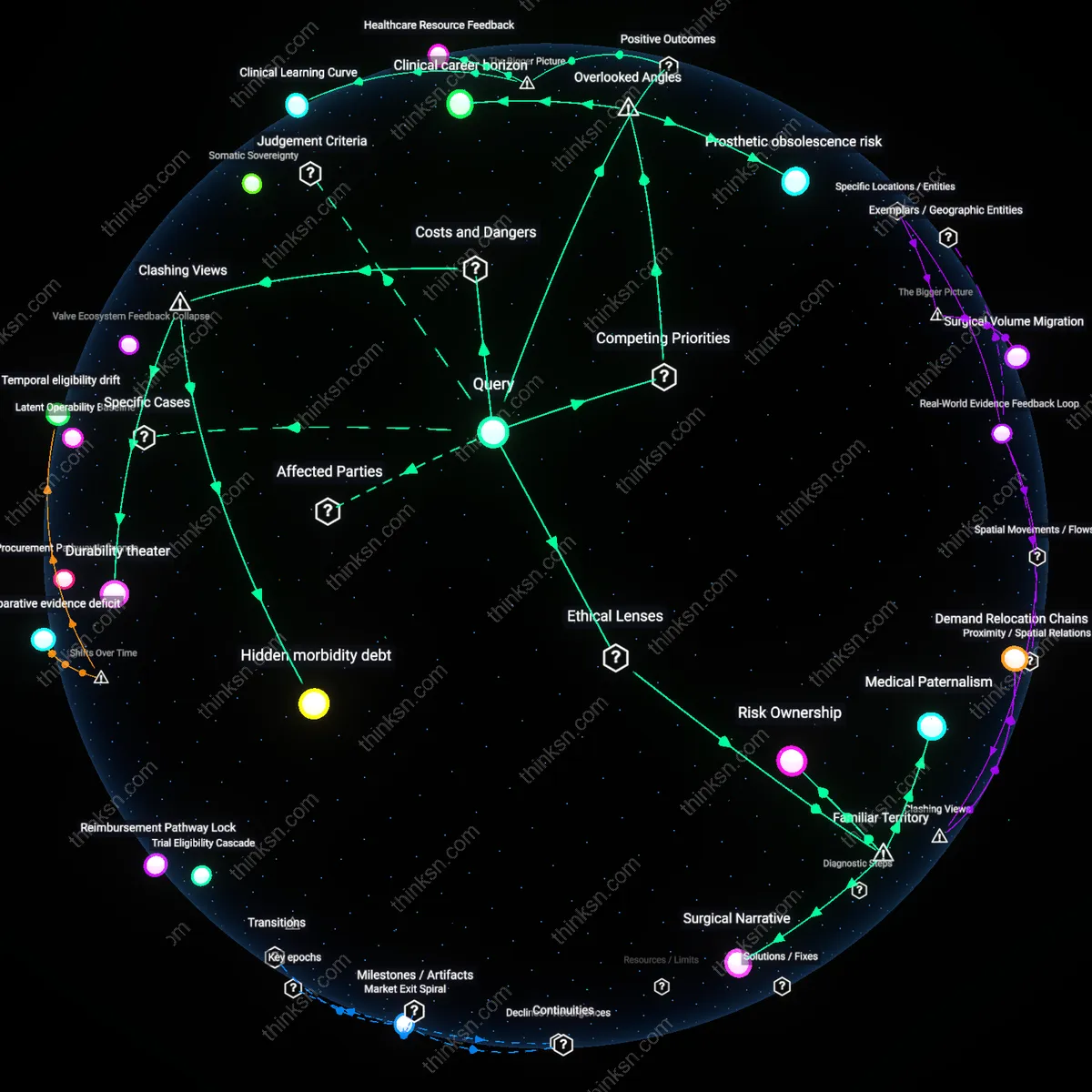 Interactive semantic network: When a cardiovascular patient faces the choice between a minimally invasive valve repair and a more invasive open surgery, how should they assess the trade‑off between recovery time and long‑term durability?