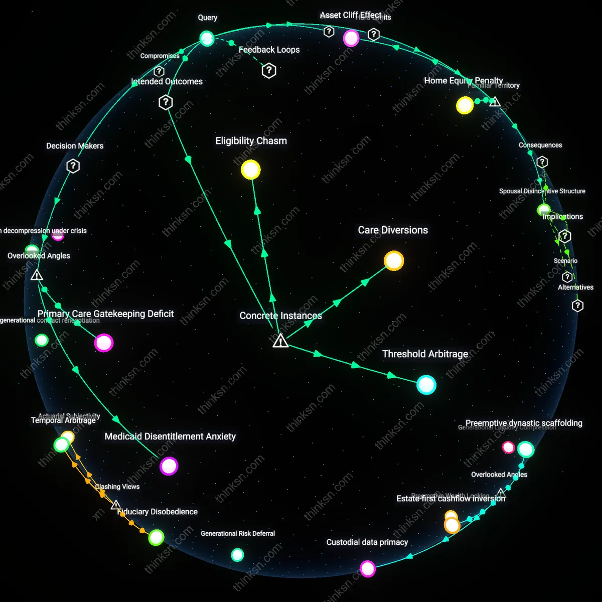 Analysis: Explore the complex causal links pushing Medicaid-eligible families toward costly private care — unpack hidden rules and assumptions interactively.