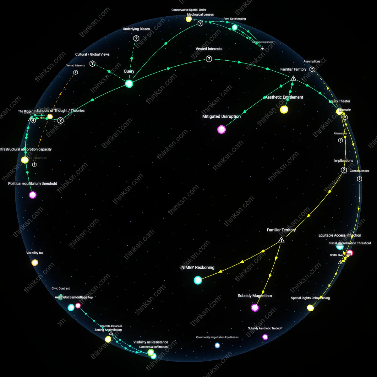 Interactive semantic network: Why do some affluent neighborhoods support modest inclusionary zoning quotas but oppose larger mandates that would significantly alter the visual character of their streets?